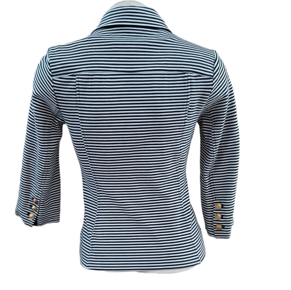 CAbi #823 Navy & White Striped Nautical Blazer Size XS - Picture 3 of 10